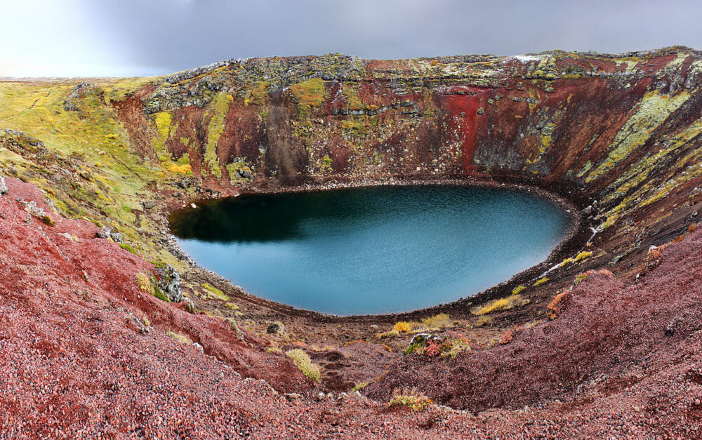 Lago di Kerid in Islanda