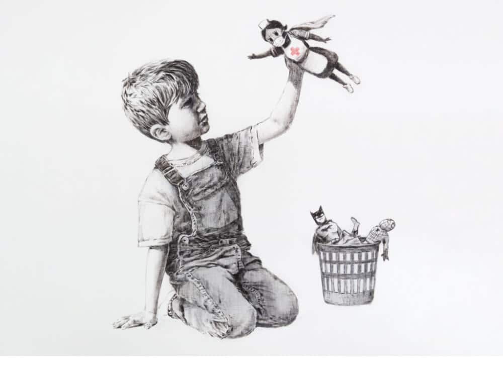 Street art e pandemia, Banksy