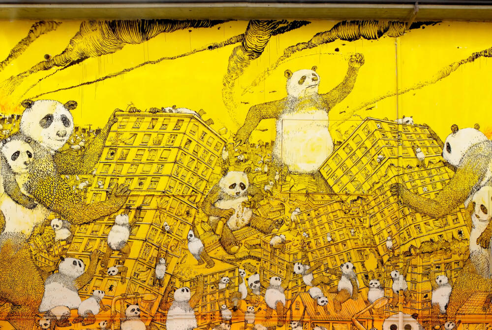 Street art e pandemia, Blu