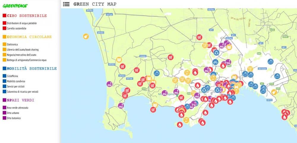 Le ecomappe di Greenpeace per vivere le città in modo ecosostenibile