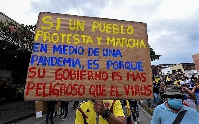 Colombia, Duque proteste