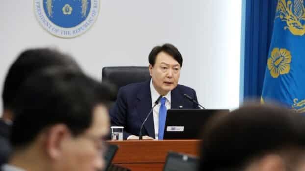 Il presidente sudcoreano, Yoon Sukyeol