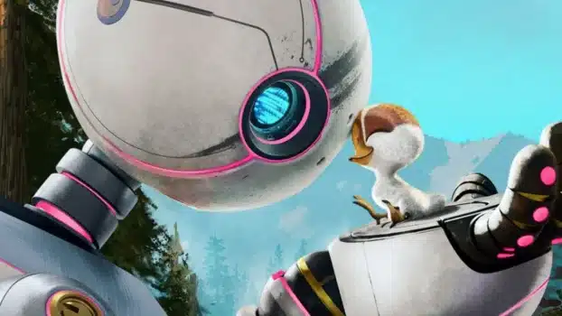 Screenshot dal film Il robot selvaggio