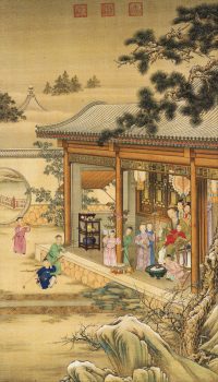 La famiglia Qianlong, opera datata tra il 1736 e il 1738 circa
