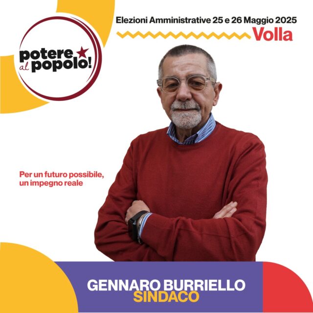 Candidato sindaco di Potere al Popolo, Gennaro Burriello