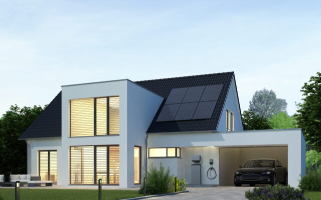 Villa con pannelli fotovoltaici Villa con pannelli fotovoltaici