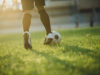Un calciatore allo stadio