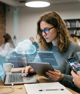 L’intelligenza artificiale: il confine sottile tra uso e dipendenza Immagine generata con AI