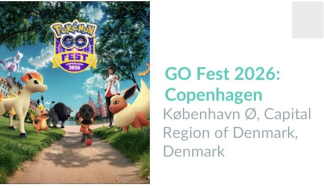 Go Fest - Copenhagen Cartolina in game del Pokemon Go Fest - Copenhagen